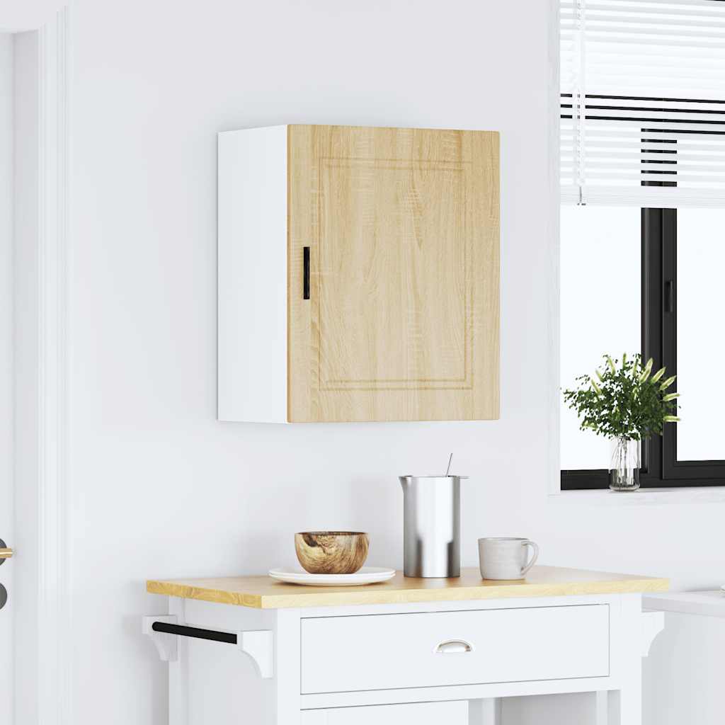 Keukenbovenkast Porto bewerkt hout sonoma eikenkleurig is nu te koop bij PeponiXL, paradijselijk wonen!