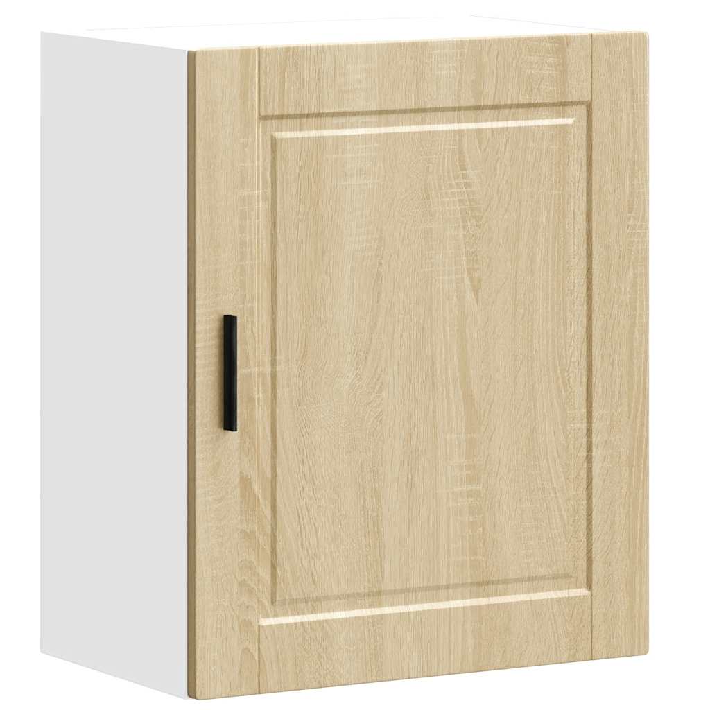 Keukenbovenkasten 2 st Porto bewerkt hout sonoma eikenkleurig is nu te koop bij PeponiXL, paradijselijk wonen!
