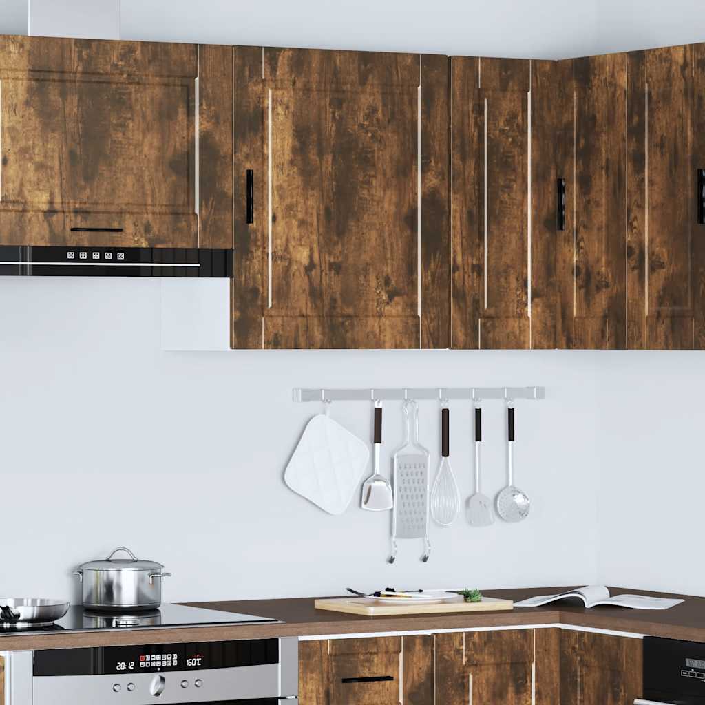 Keukenbovenkast Porto bewerkt hout gerookt eikenkleurig is nu te koop bij PeponiXL, paradijselijk wonen!