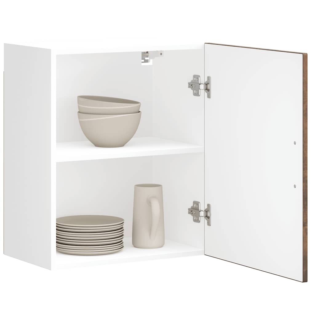 Keukenbovenkasten 2 st Porto bewerkt hout gerookt eikenkleurig is nu te koop bij PeponiXL, paradijselijk wonen!