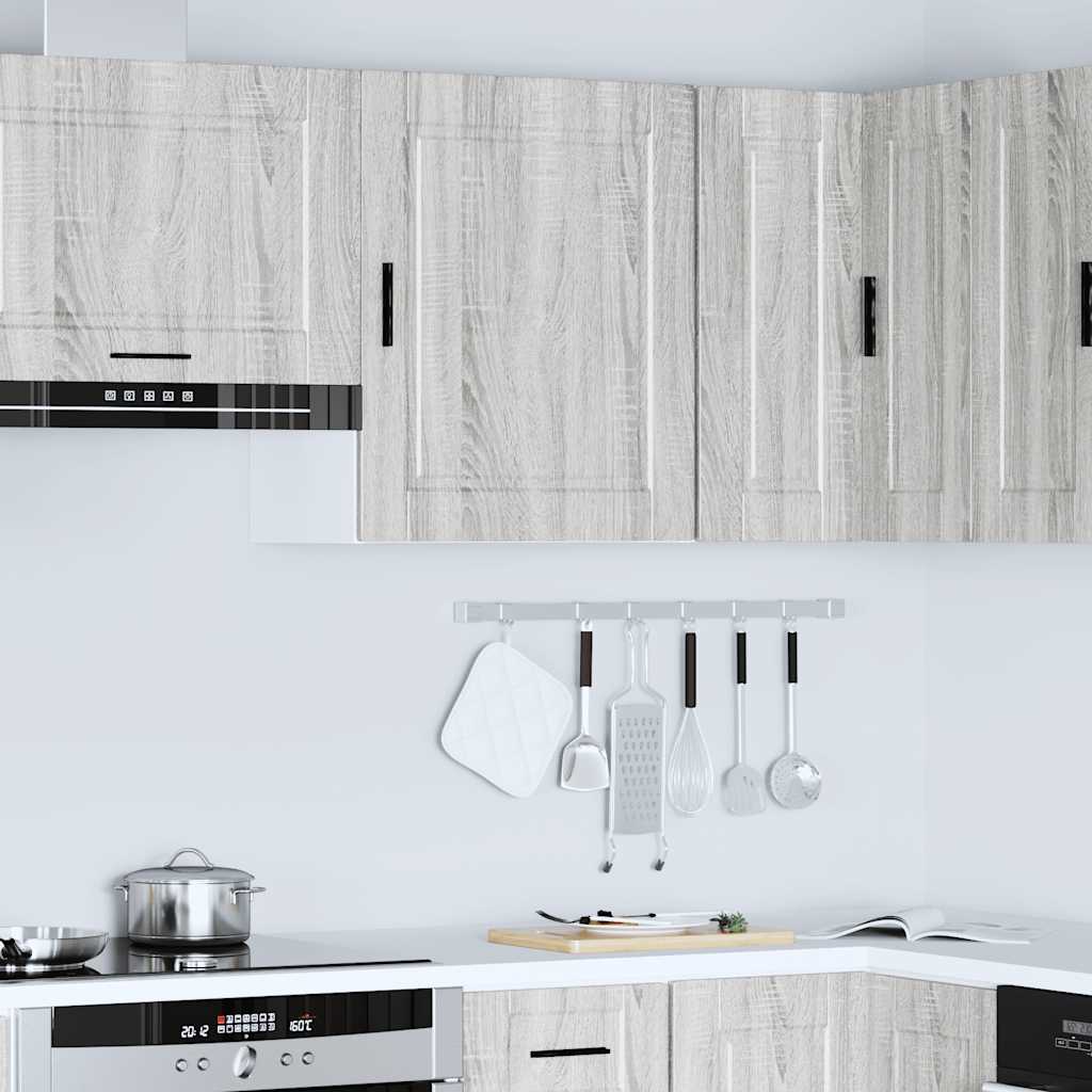 Keukenbovenkast Porto bewerkt hout grijs sonoma eiken is nu te koop bij PeponiXL, paradijselijk wonen!