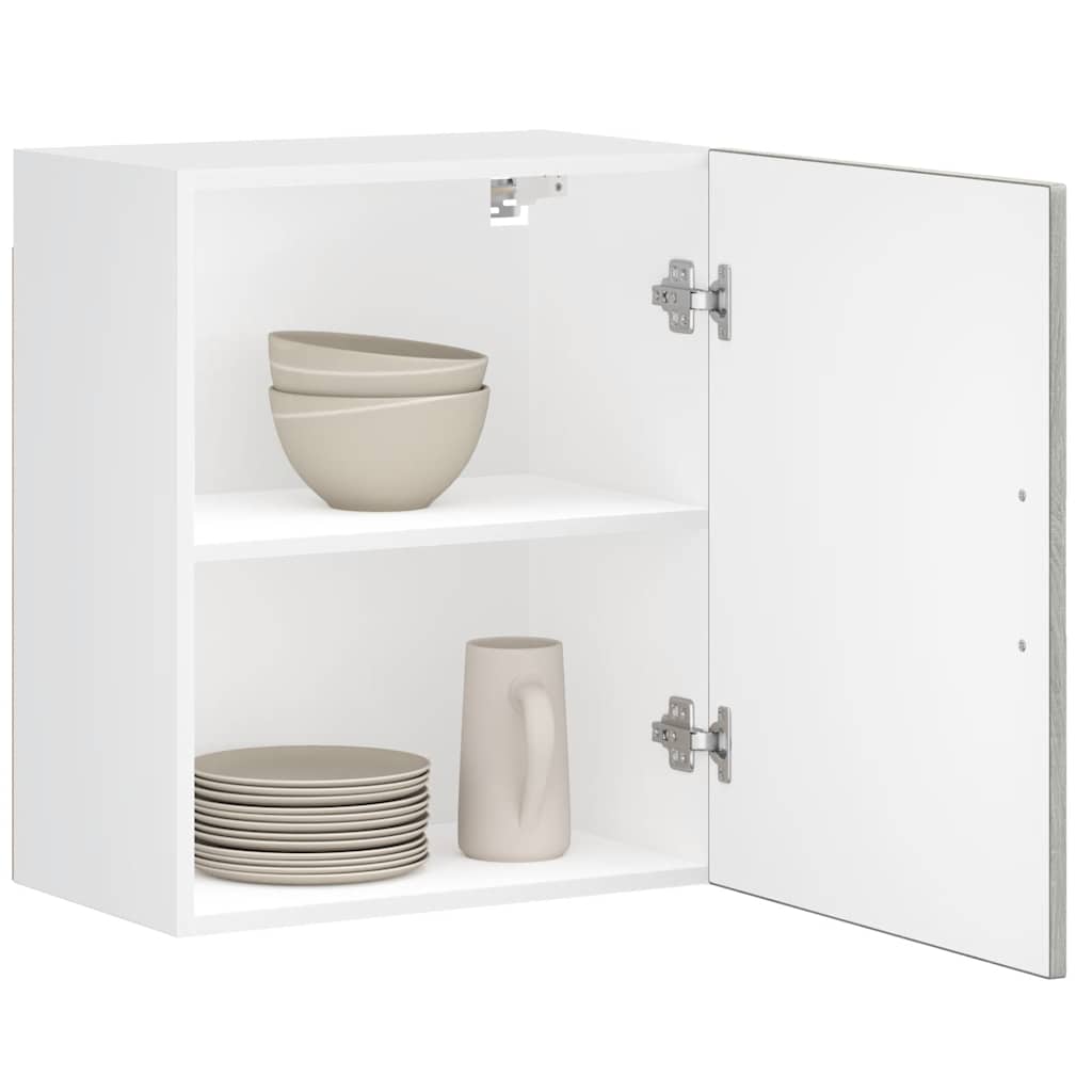 Keukenbovenkast Porto bewerkt hout grijs sonoma eiken is nu te koop bij PeponiXL, paradijselijk wonen!