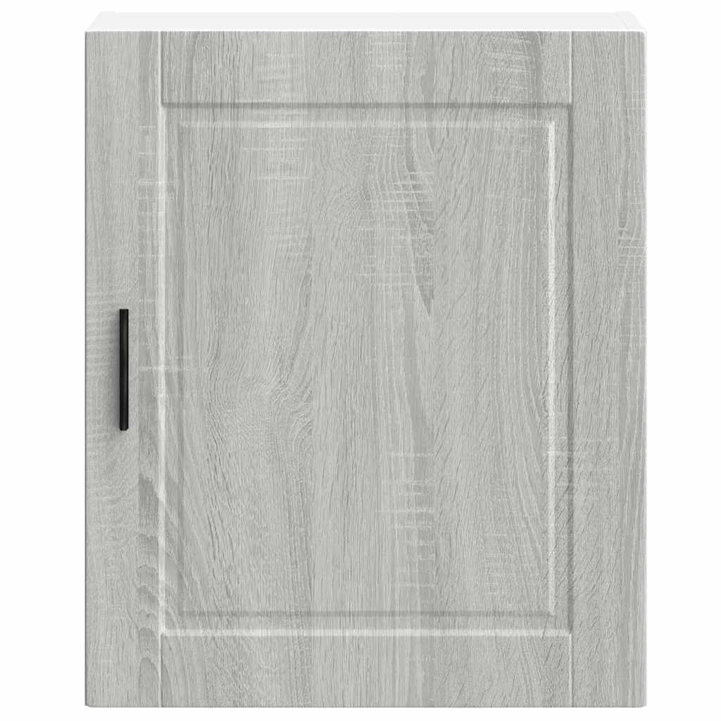 Keukenbovenkasten 2 st Porto bewerkt hout grijs sonoma eiken is nu te koop bij PeponiXL, paradijselijk wonen!