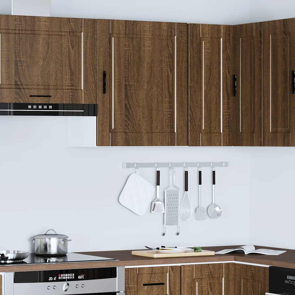 Keukenbovenkast Porto bewerkt hout bruin eikenkleur is nu te koop bij PeponiXL, paradijselijk wonen!