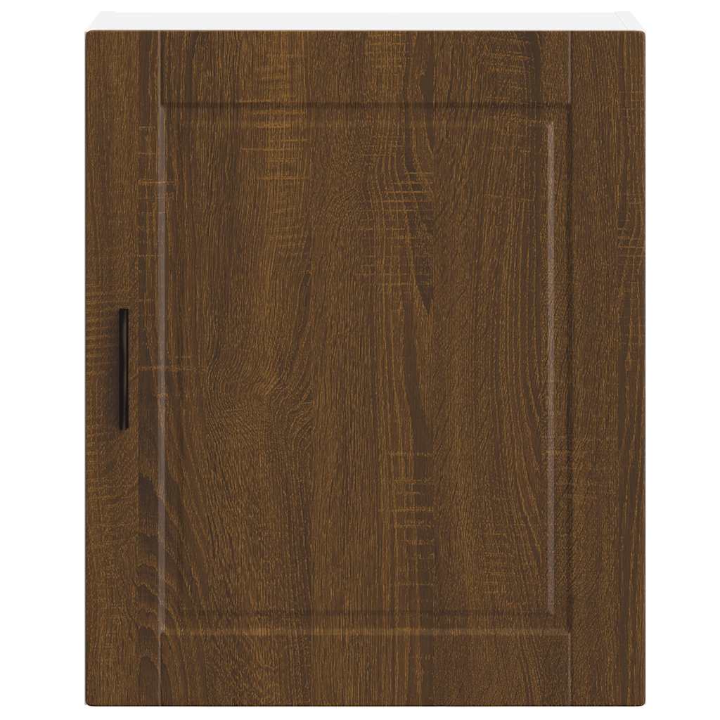 Keukenbovenkasten 2 st Porto bewerkt hout bruin eikenkleur is nu te koop bij PeponiXL, paradijselijk wonen!