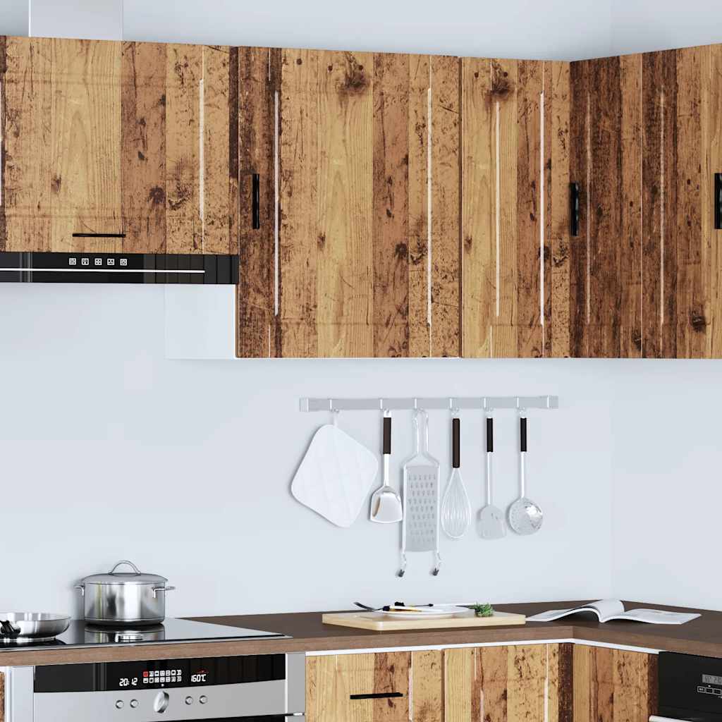 Keukenbovenkast Porto bewerkt hout oud houtkleurig is nu te koop bij PeponiXL, paradijselijk wonen!