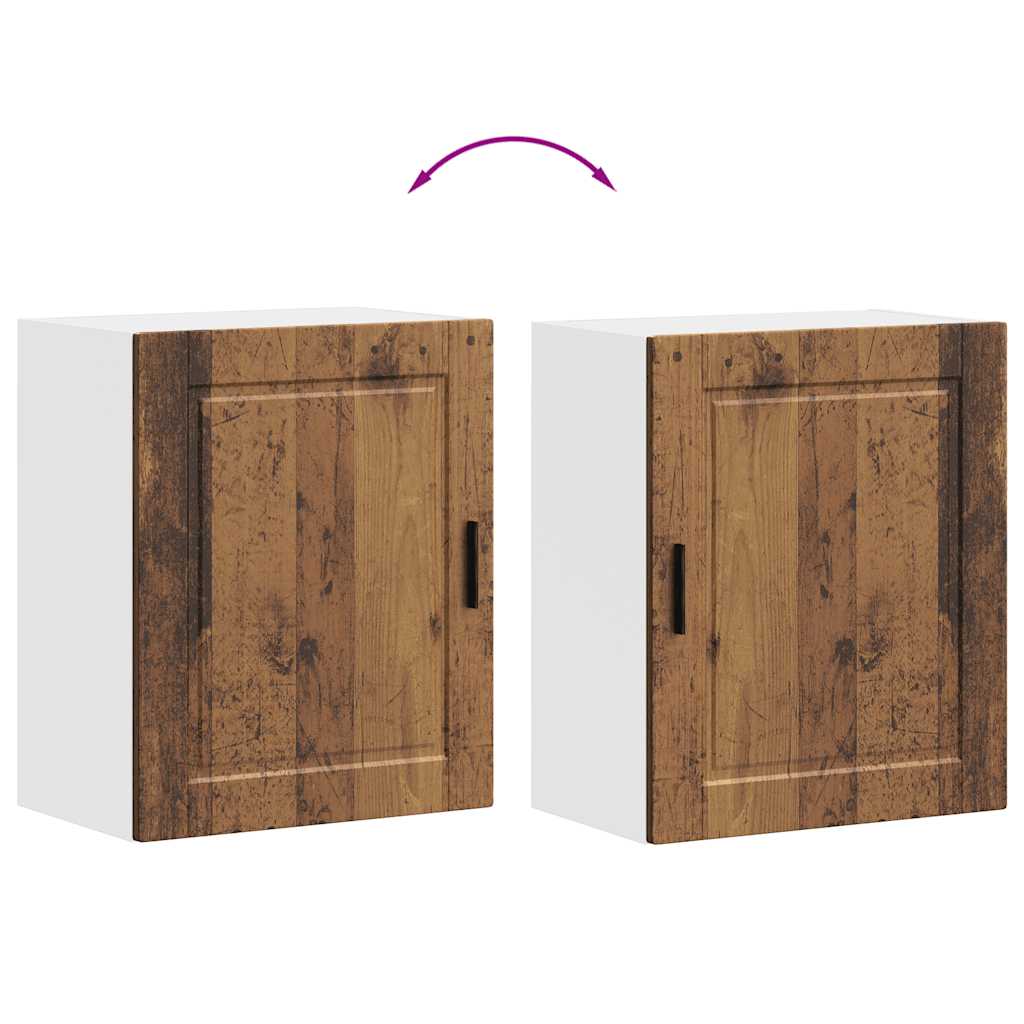 Keukenbovenkast Porto bewerkt hout oud houtkleurig is nu te koop bij PeponiXL, paradijselijk wonen!