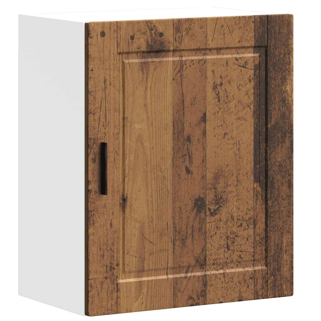 Keukenbovenkasten 2 st Porto bewerkt hout oud houtkleurig is nu te koop bij PeponiXL, paradijselijk wonen!