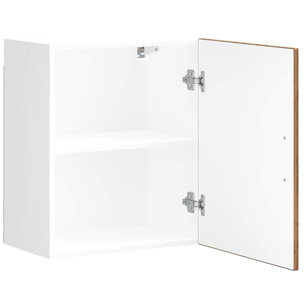 Keukenbovenkasten 2 st Porto bewerkt hout oud houtkleurig is nu te koop bij PeponiXL, paradijselijk wonen!