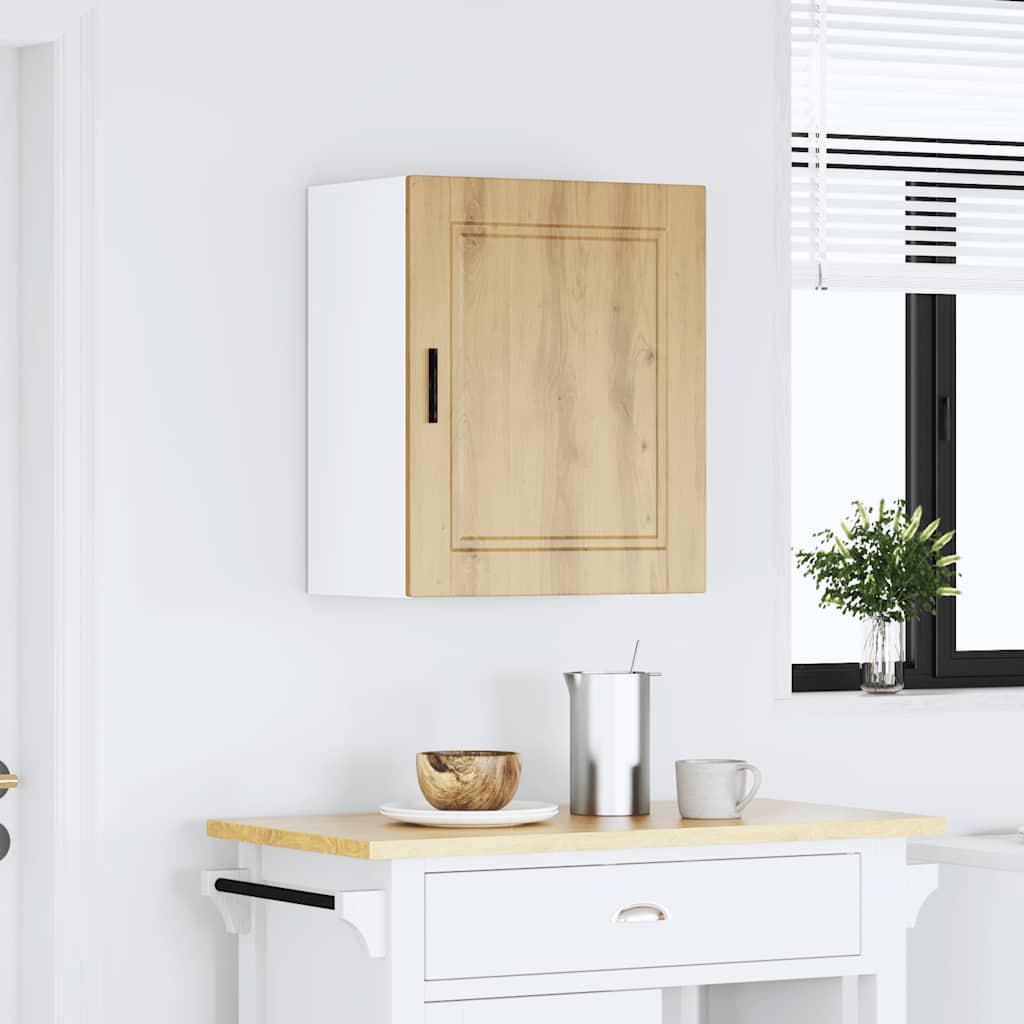 Keukenbovenkast Porto bewerkt hout artisanaal eikenkleur is nu te koop bij PeponiXL, paradijselijk wonen!