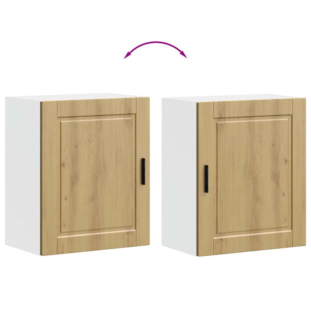 Keukenbovenkast Porto bewerkt hout artisanaal eikenkleur is nu te koop bij PeponiXL, paradijselijk wonen!