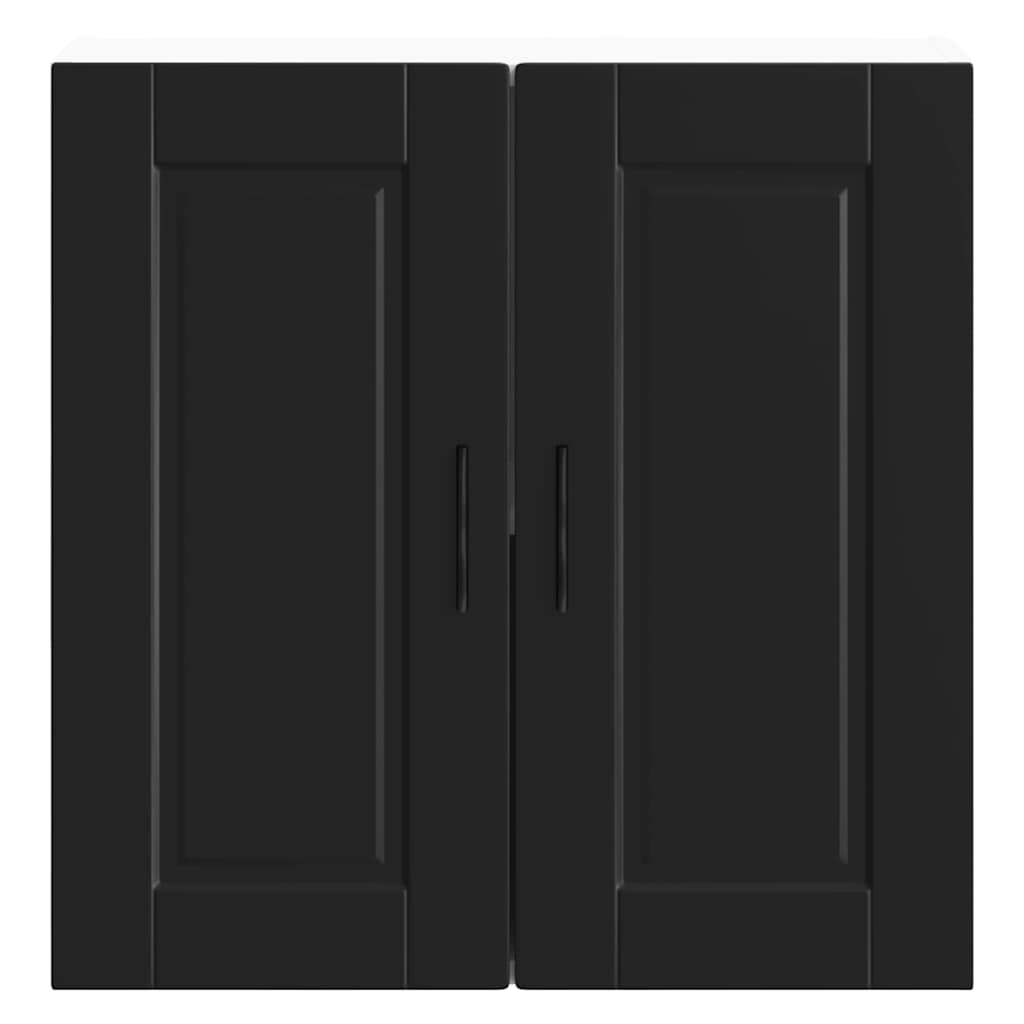 Keukenbovenkast Porto bewerkt hout zwart is nu te koop bij PeponiXL, paradijselijk wonen!