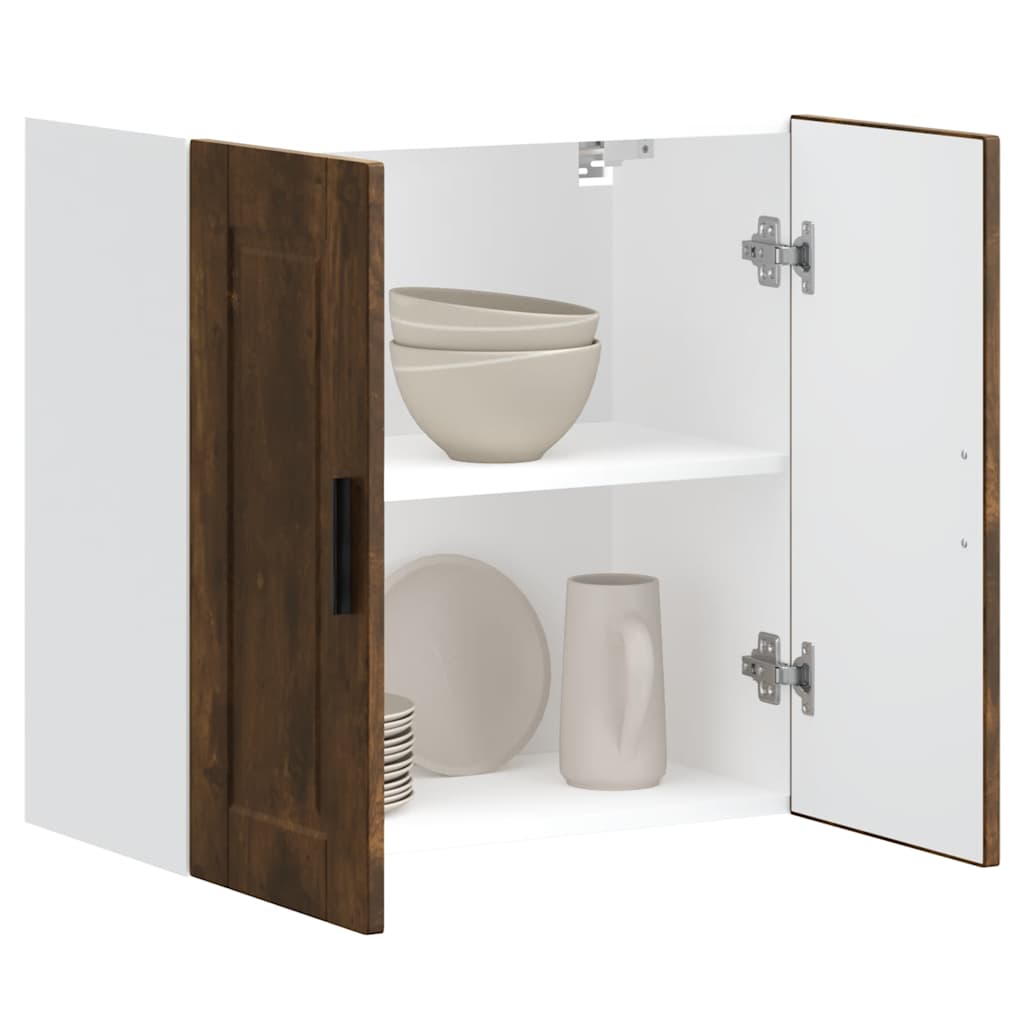 Keukenbovenkast Porto bewerkt hout gerookt eikenkleurig is nu te koop bij PeponiXL, paradijselijk wonen!