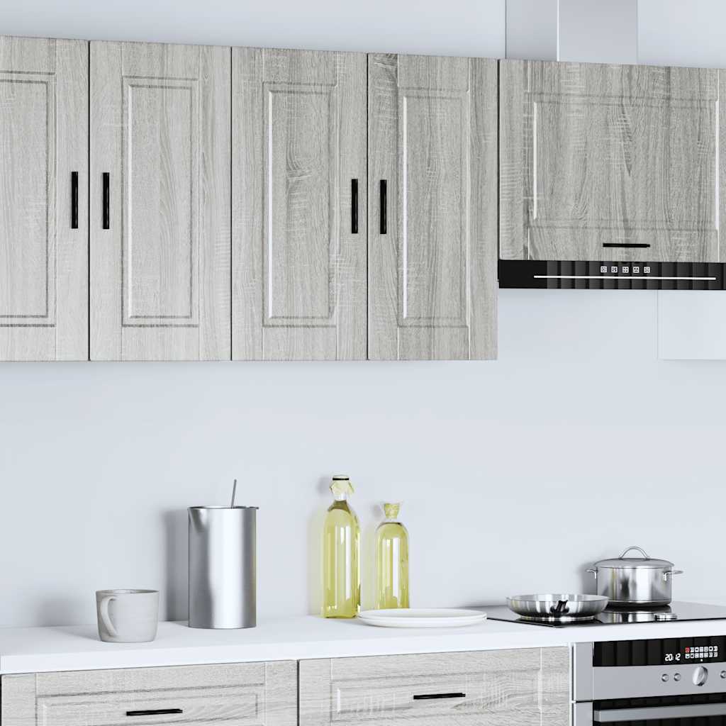 Keukenbovenkast Porto bewerkt hout grijs sonoma eiken is nu te koop bij PeponiXL, paradijselijk wonen!