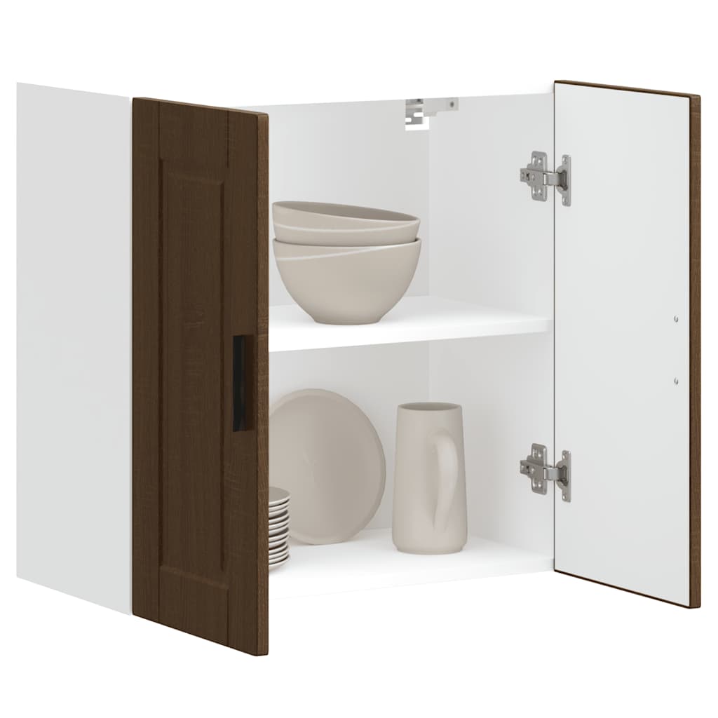 Keukenbovenkast Porto bewerkt hout bruin eikenkleur is nu te koop bij PeponiXL, paradijselijk wonen!