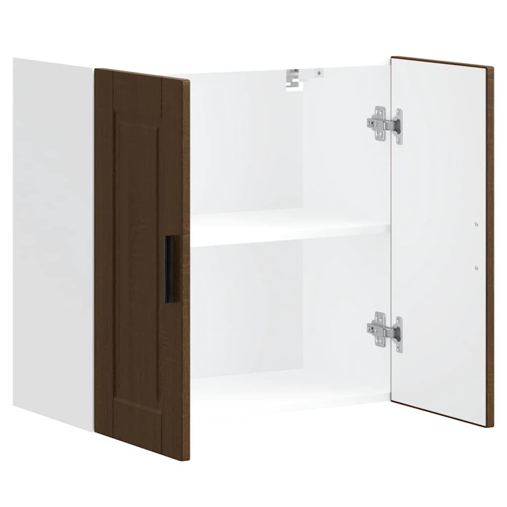 Keukenbovenkast Porto bewerkt hout bruin eikenkleur is nu te koop bij PeponiXL, paradijselijk wonen!