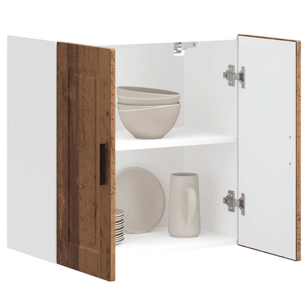 Keukenbovenkast Porto bewerkt hout oud houtkleurig is nu te koop bij PeponiXL, paradijselijk wonen!