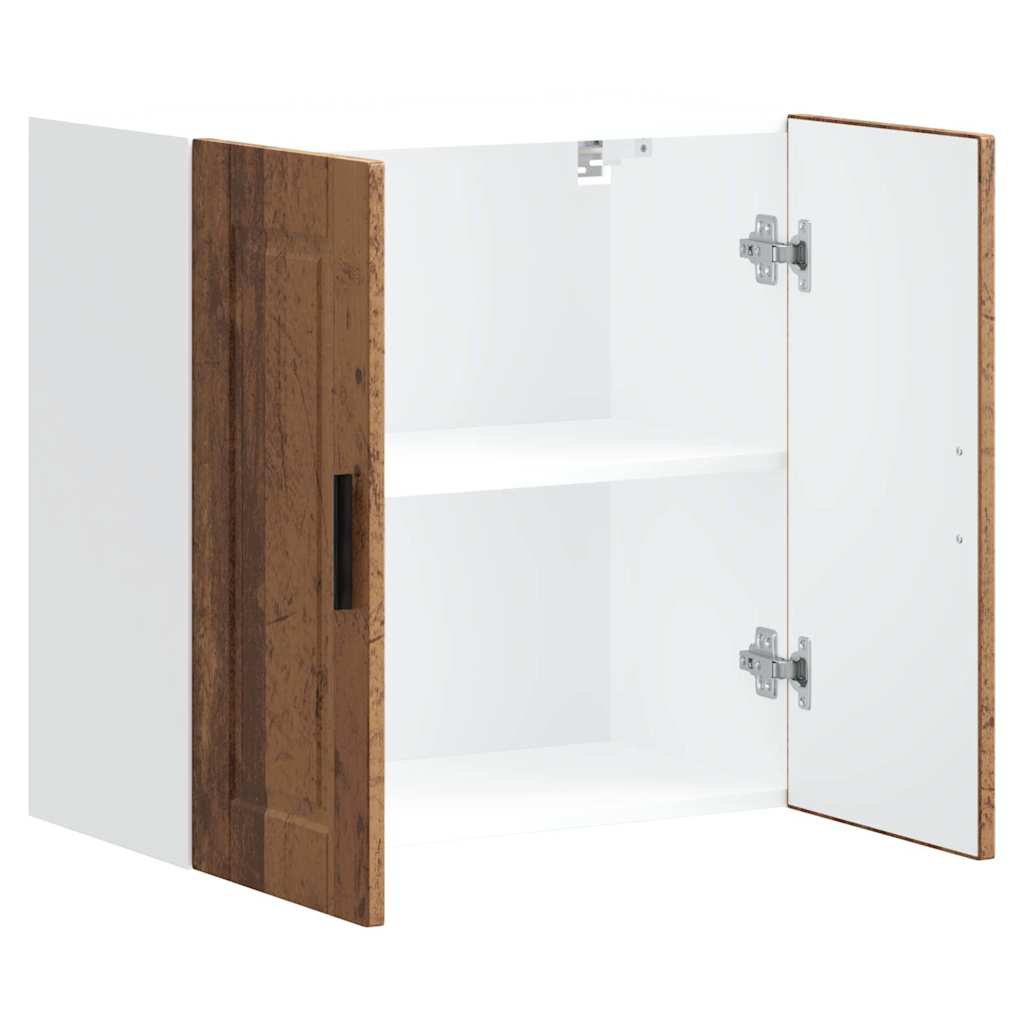 Keukenbovenkast Porto bewerkt hout oud houtkleurig is nu te koop bij PeponiXL, paradijselijk wonen!