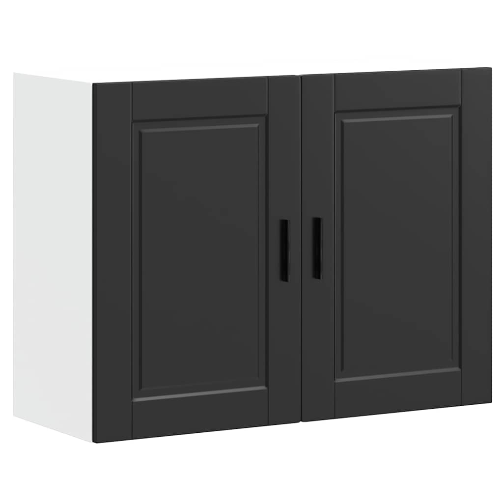 Keukenbovenkast Porto bewerkt hout zwart is nu te koop bij PeponiXL, paradijselijk wonen!