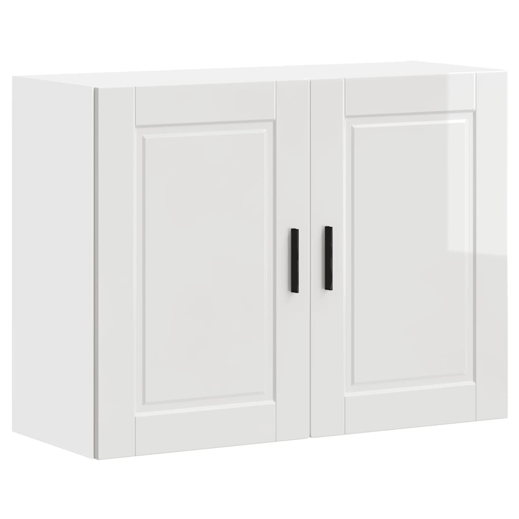 Keukenbovenkast Porto bewerkt hout hoogglans wit is nu te koop bij PeponiXL, paradijselijk wonen!