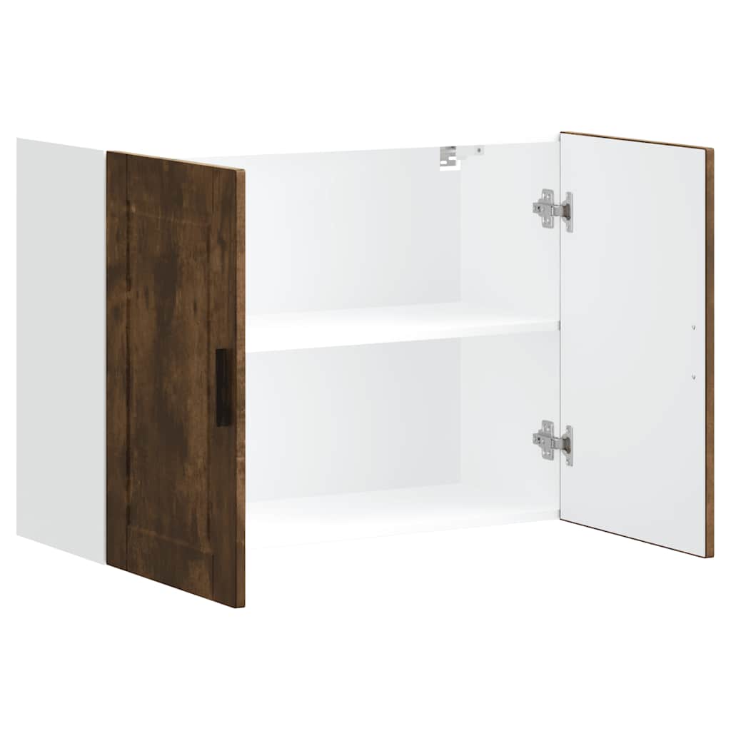Keukenbovenkast Porto bewerkt hout gerookt eikenkleurig is nu te koop bij PeponiXL, paradijselijk wonen!