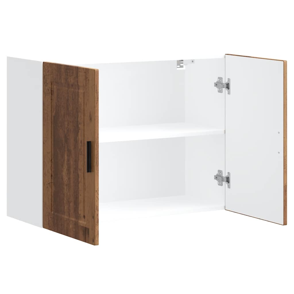 Keukenbovenkast Porto bewerkt hout oud houtkleurig is nu te koop bij PeponiXL, paradijselijk wonen!