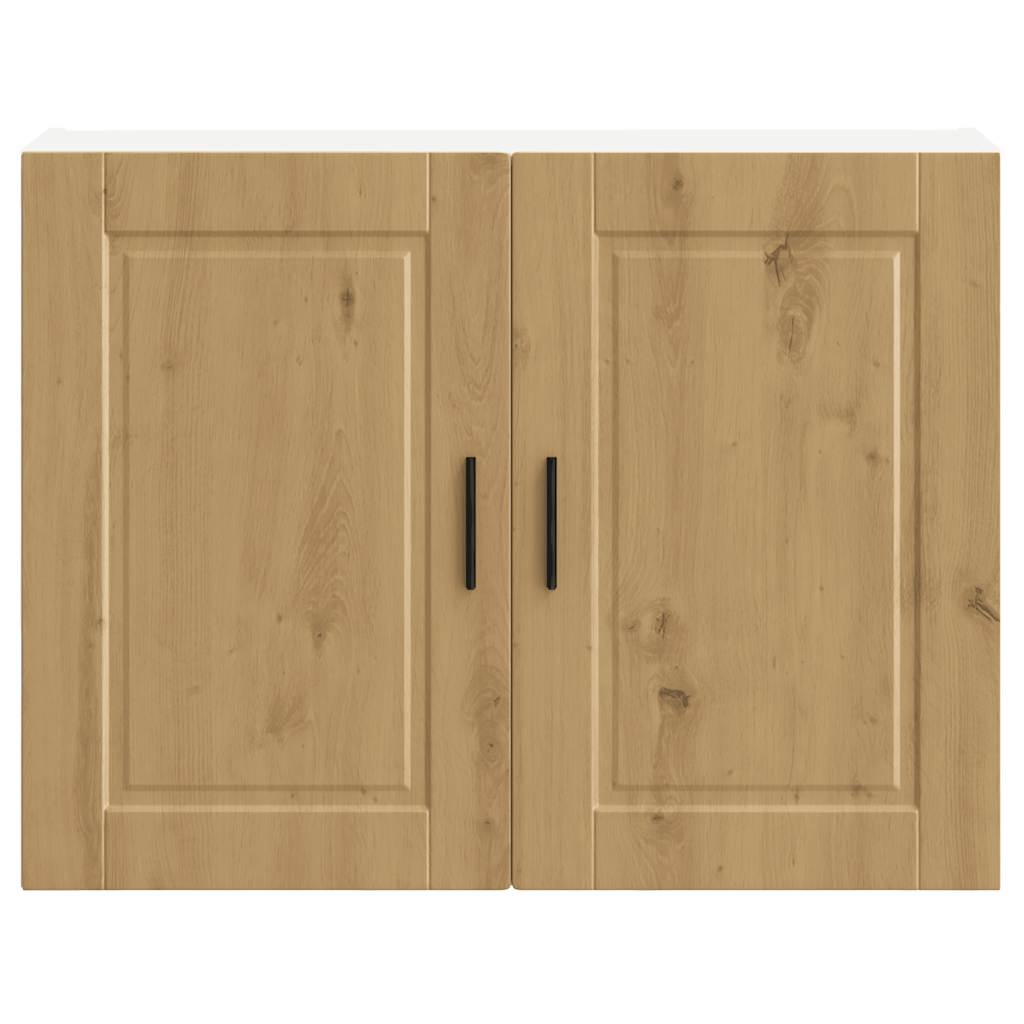 Keukenbovenkast Porto bewerkt hout artisanaal eikenkleur is nu te koop bij PeponiXL, paradijselijk wonen!
