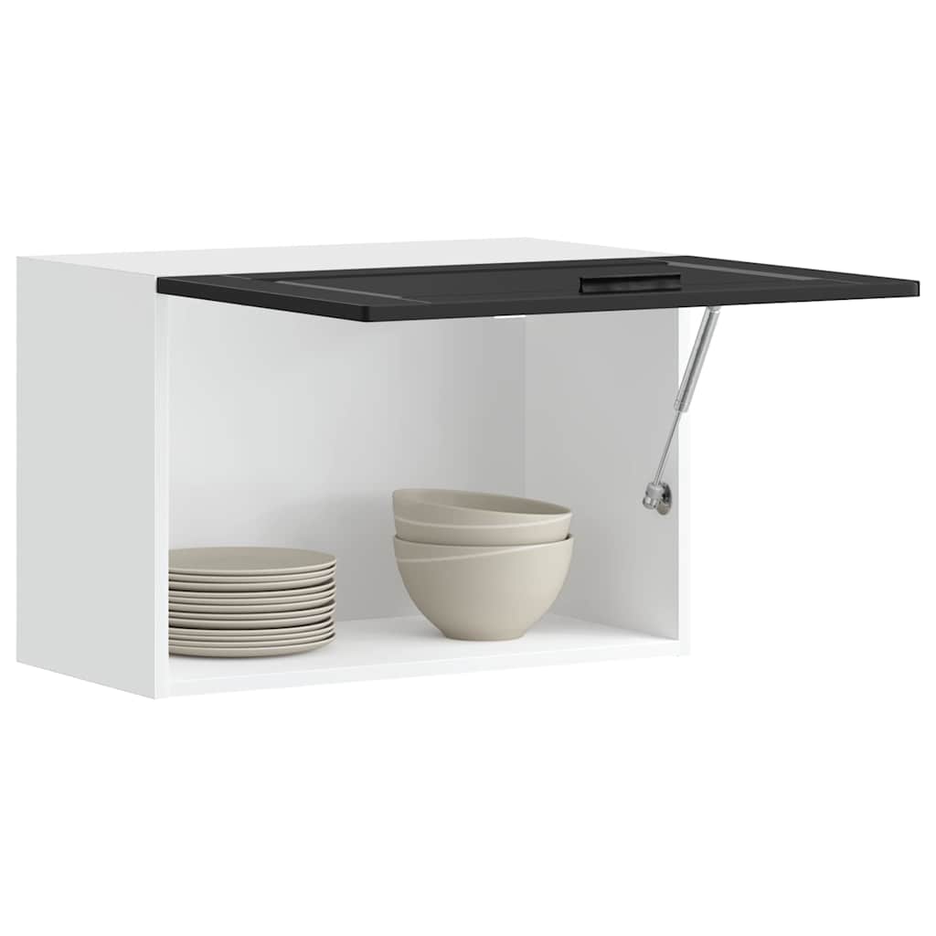 Keukenbovenkast Porto bewerkt hout zwart is nu te koop bij PeponiXL, paradijselijk wonen!
