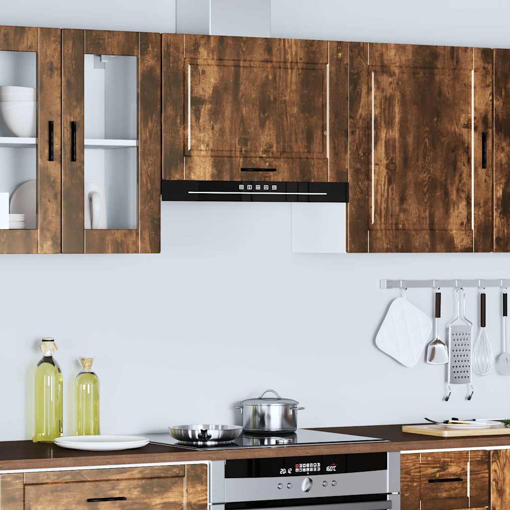 Keukenbovenkast Porto bewerkt hout gerookt eikenkleurig is nu te koop bij PeponiXL, paradijselijk wonen!