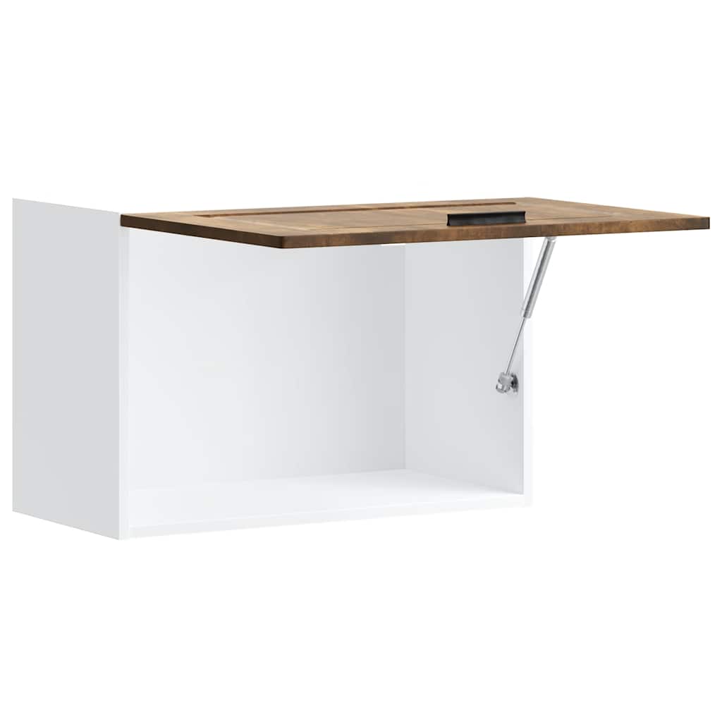 Keukenbovenkast Porto bewerkt hout gerookt eikenkleurig is nu te koop bij PeponiXL, paradijselijk wonen!