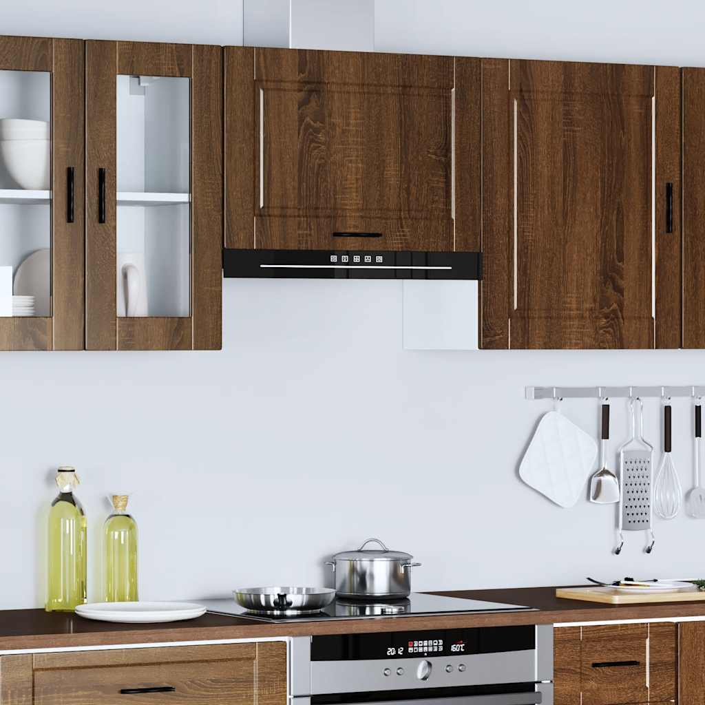 Keukenbovenkast Porto bewerkt hout bruin eikenkleur is nu te koop bij PeponiXL, paradijselijk wonen!