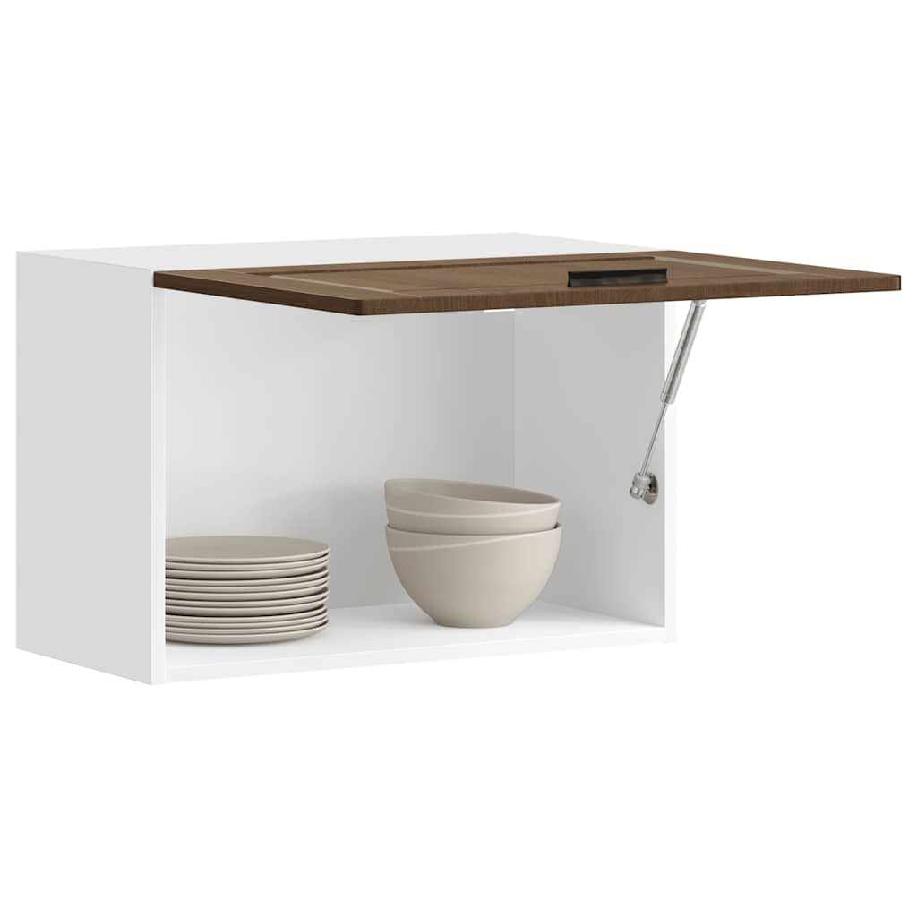 Keukenbovenkast Porto bewerkt hout bruin eikenkleur is nu te koop bij PeponiXL, paradijselijk wonen!