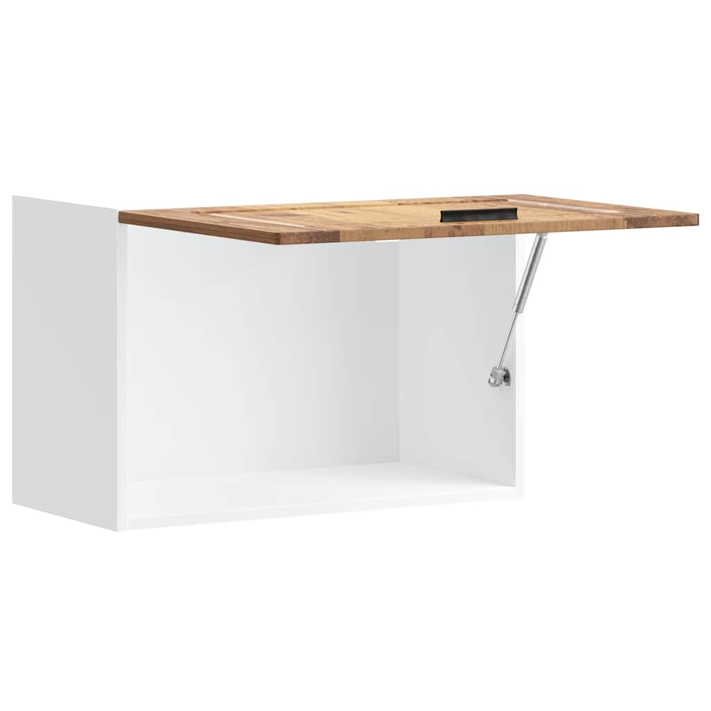 Keukenbovenkast Porto bewerkt hout oud houtkleurig is nu te koop bij PeponiXL, paradijselijk wonen!