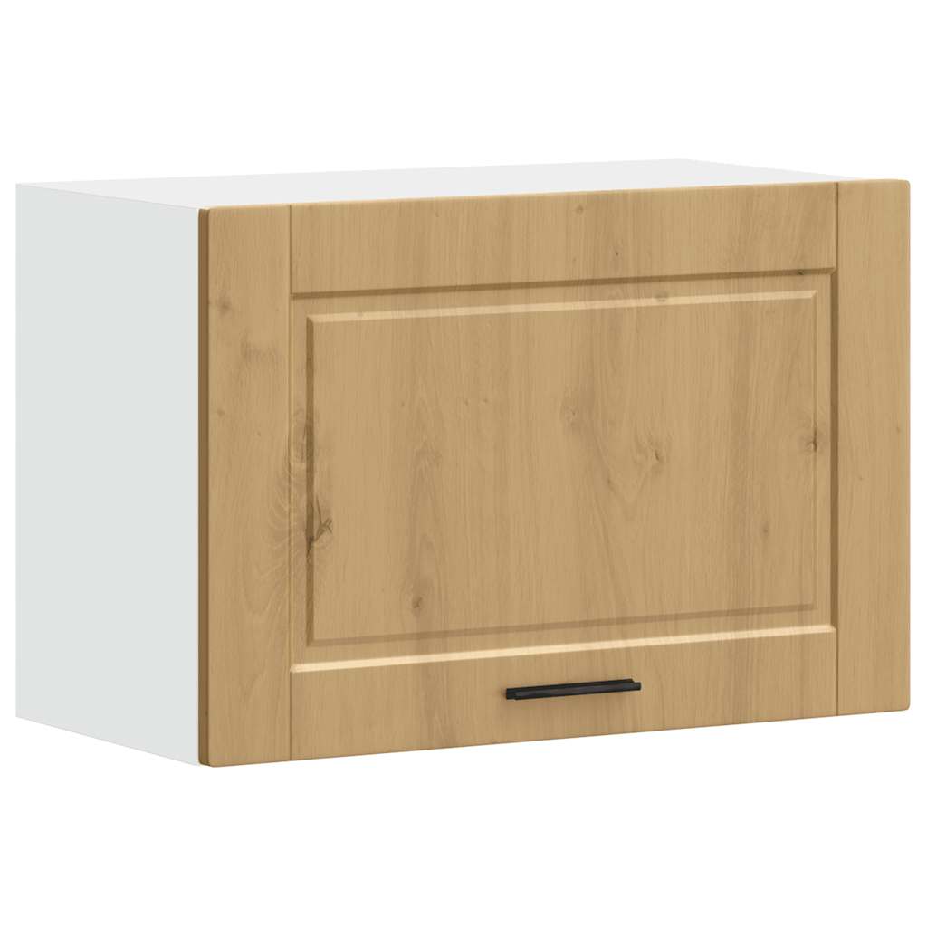 Keukenbovenkast Porto bewerkt hout artisanaal eikenkleur is nu te koop bij PeponiXL, paradijselijk wonen!