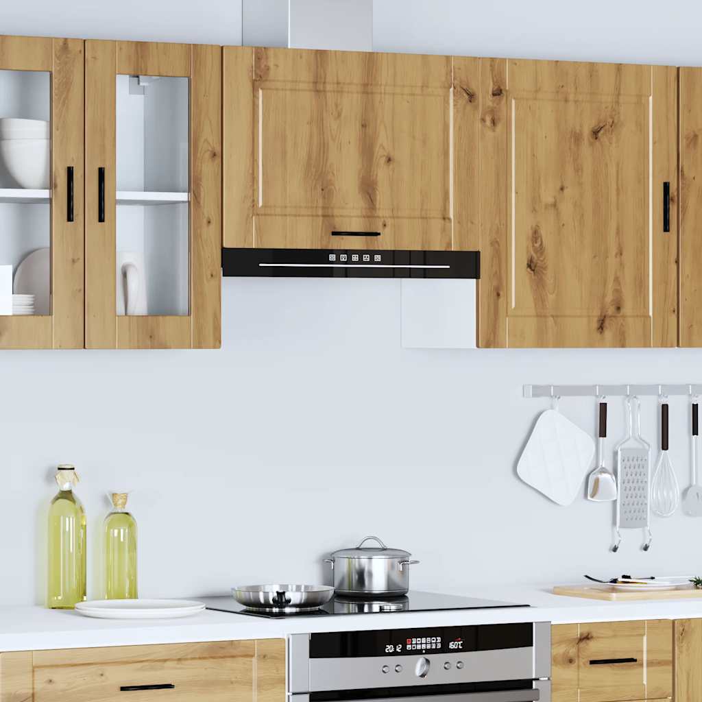 Keukenbovenkast Porto bewerkt hout artisanaal eikenkleur is nu te koop bij PeponiXL, paradijselijk wonen!