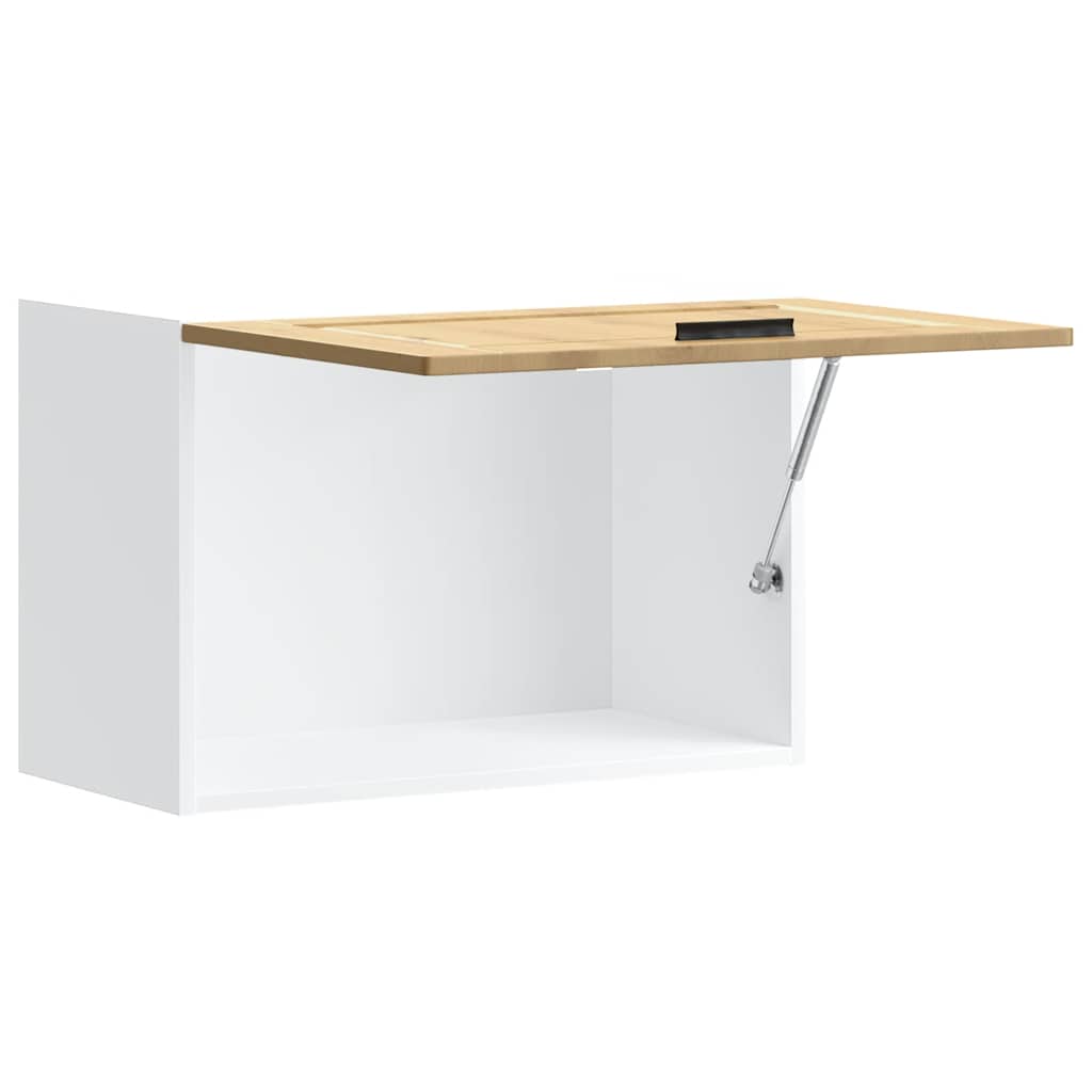 Keukenbovenkast Porto bewerkt hout artisanaal eikenkleur is nu te koop bij PeponiXL, paradijselijk wonen!