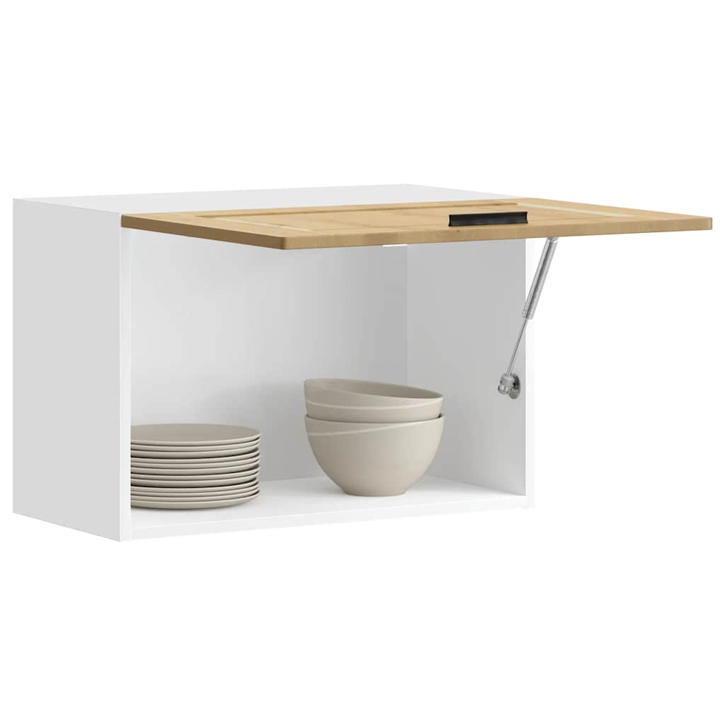 Keukenbovenkast Porto bewerkt hout artisanaal eikenkleur is nu te koop bij PeponiXL, paradijselijk wonen!