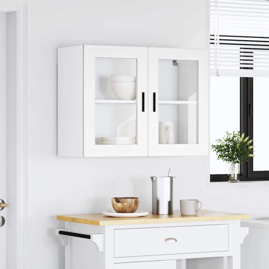 Keukenbovenkast met glazen deur Porto wit is nu te koop bij PeponiXL, paradijselijk wonen!