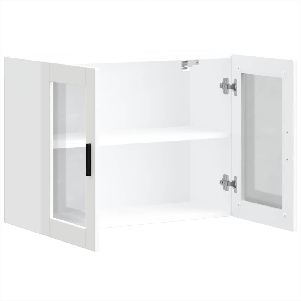Keukenbovenkast met glazen deur Porto wit is nu te koop bij PeponiXL, paradijselijk wonen!