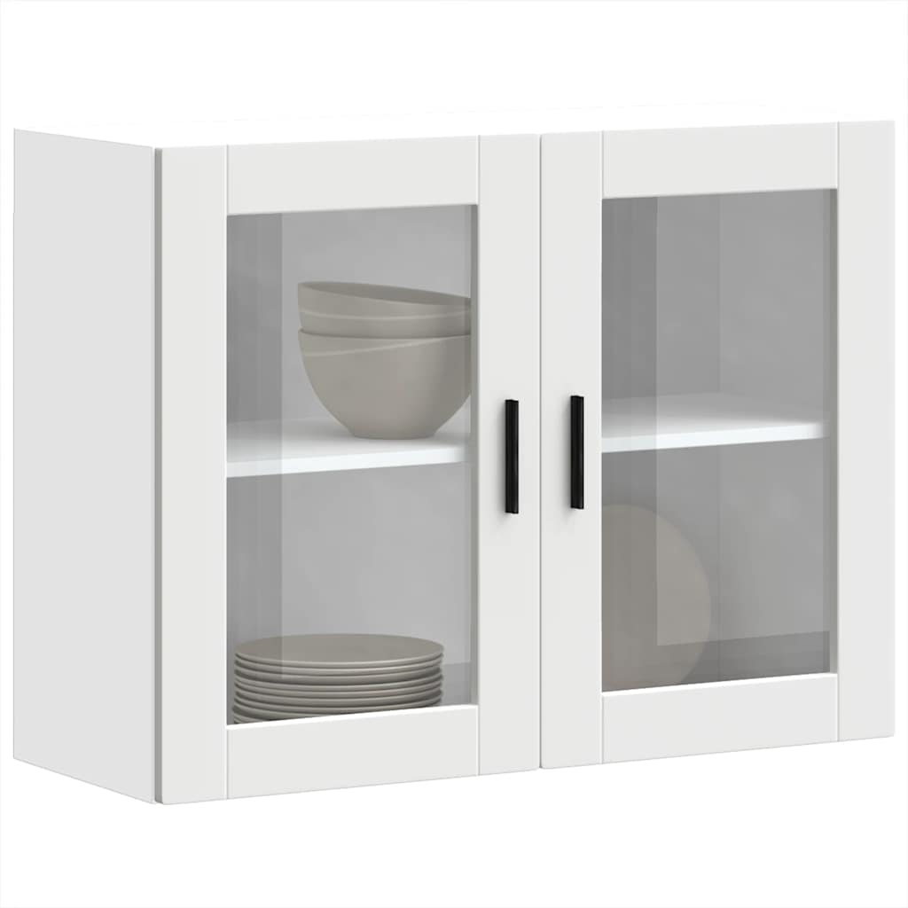 Keukenbovenkast met glazen deur Porto wit is nu te koop bij PeponiXL, paradijselijk wonen!