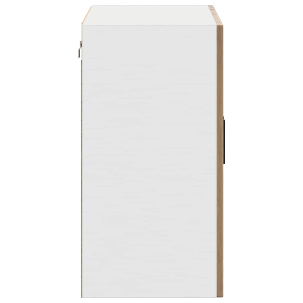 Keukenbovenkast met glazen deur Porto artisanaal eikenkleur is nu te koop bij PeponiXL, paradijselijk wonen!