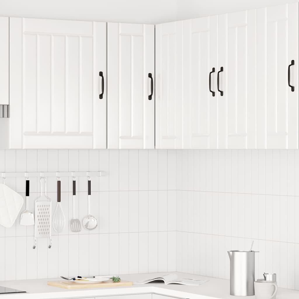 Keukenwandhoekkast Porto bewerkt hout hoogglans wit is nu te koop bij PeponiXL, paradijselijk wonen!