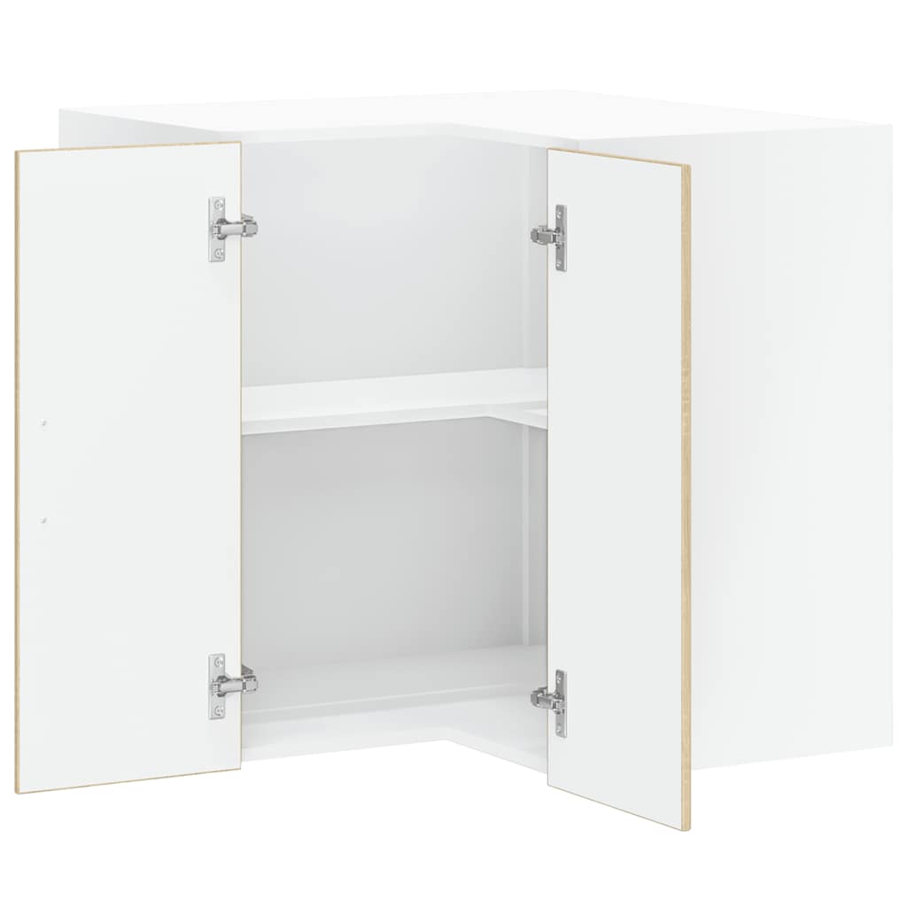 Keuken hoekkast "Porto" bewerkt hout sonoma eikenkleurig is nu te koop bij PeponiXL, paradijselijk wonen!