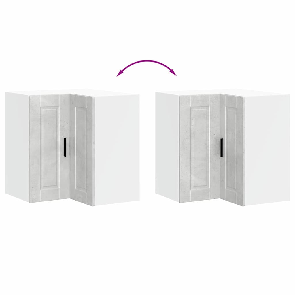 Keuken hoekkast "Porto" bewerkt hout betongrijs is nu te koop bij PeponiXL, paradijselijk wonen!