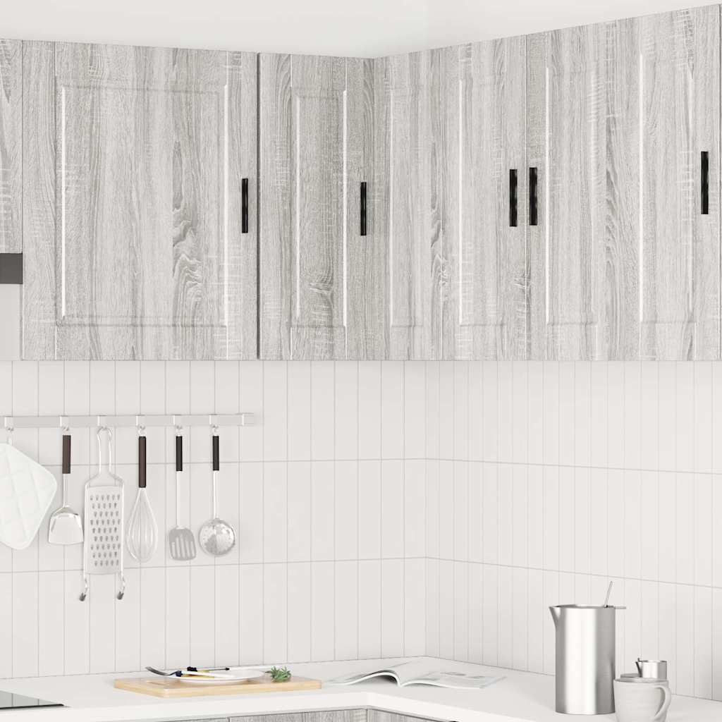 Keuken hoekkast "Porto" bewerkt hout grijs sonoma eiken is nu te koop bij PeponiXL, paradijselijk wonen!