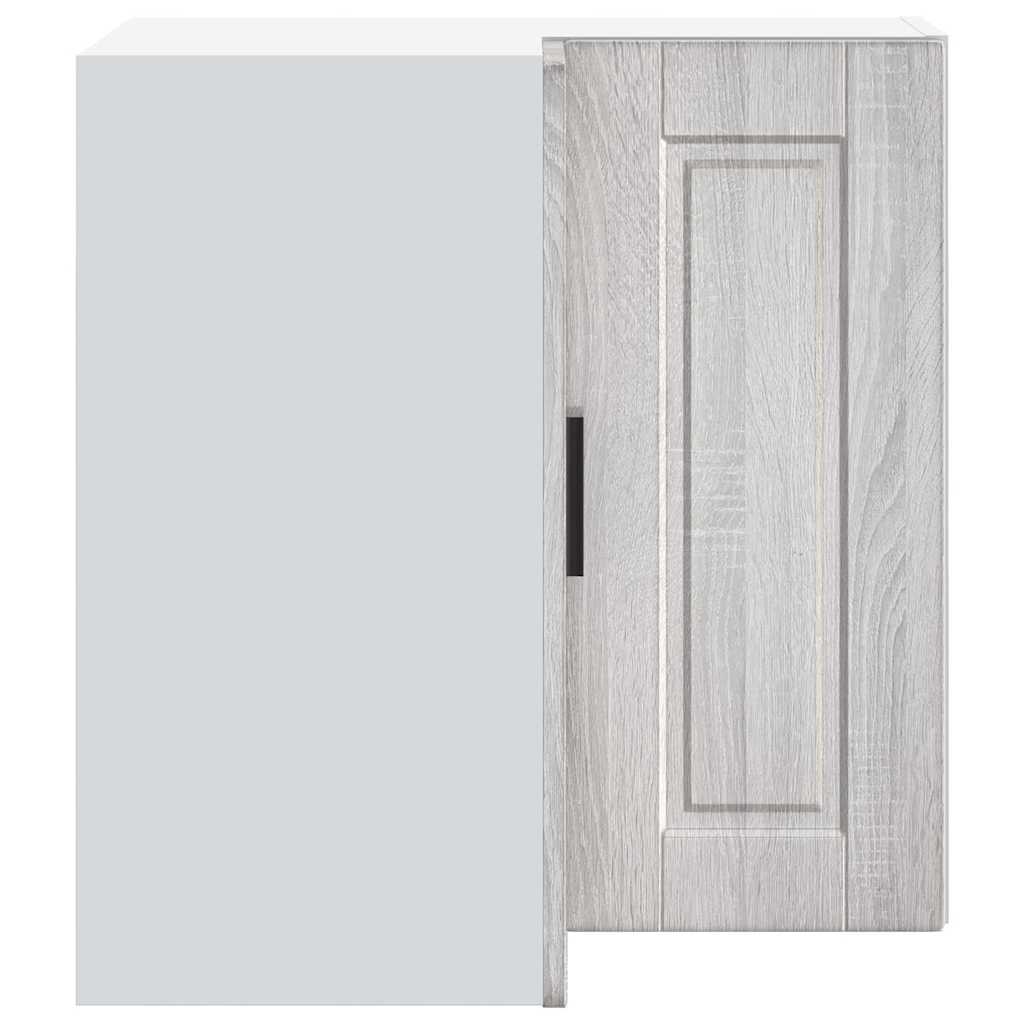 Keuken hoekkast "Porto" bewerkt hout grijs sonoma eiken is nu te koop bij PeponiXL, paradijselijk wonen!