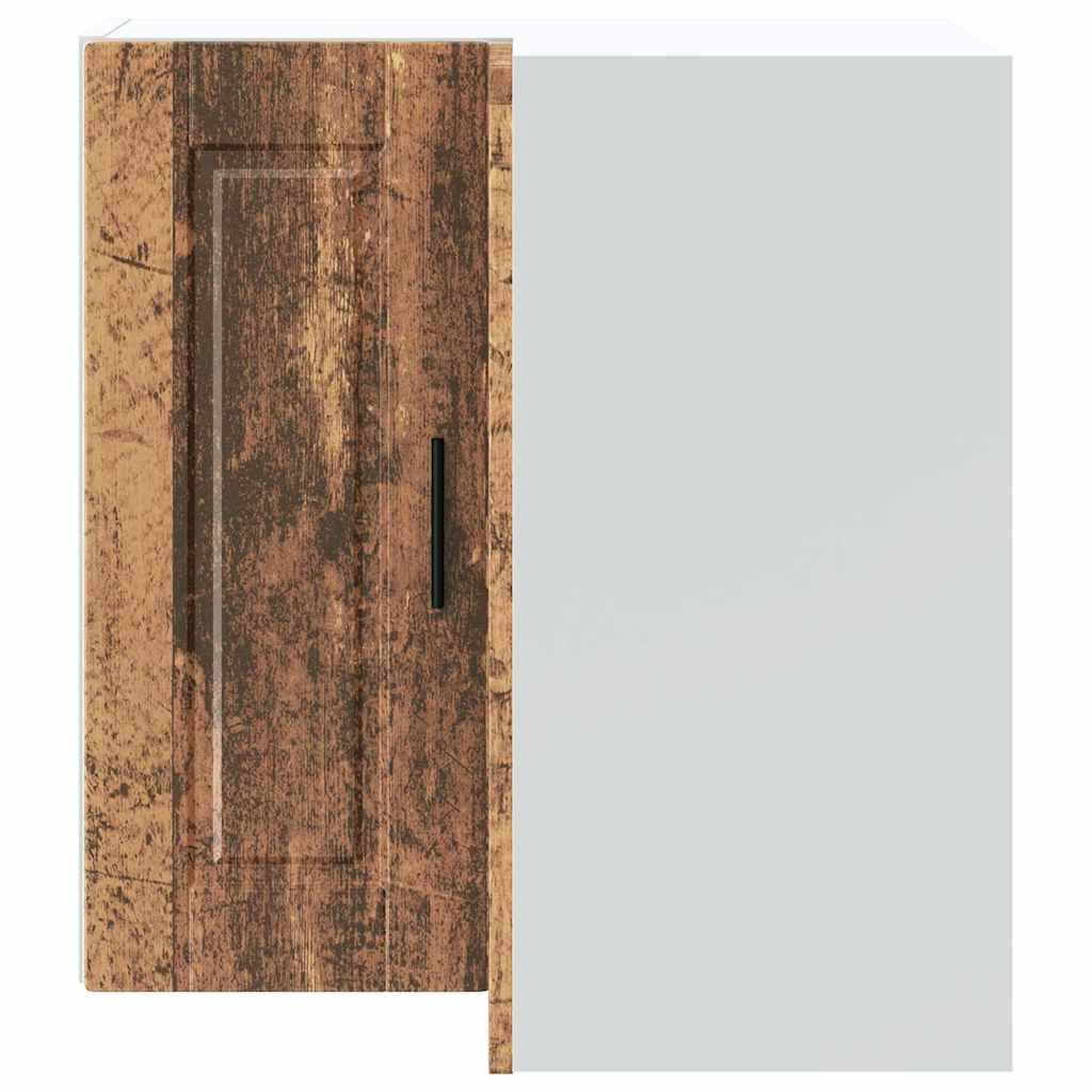 Keuken hoekkast "Porto" bewerkt hout oud houtkleurig is nu te koop bij PeponiXL, paradijselijk wonen!