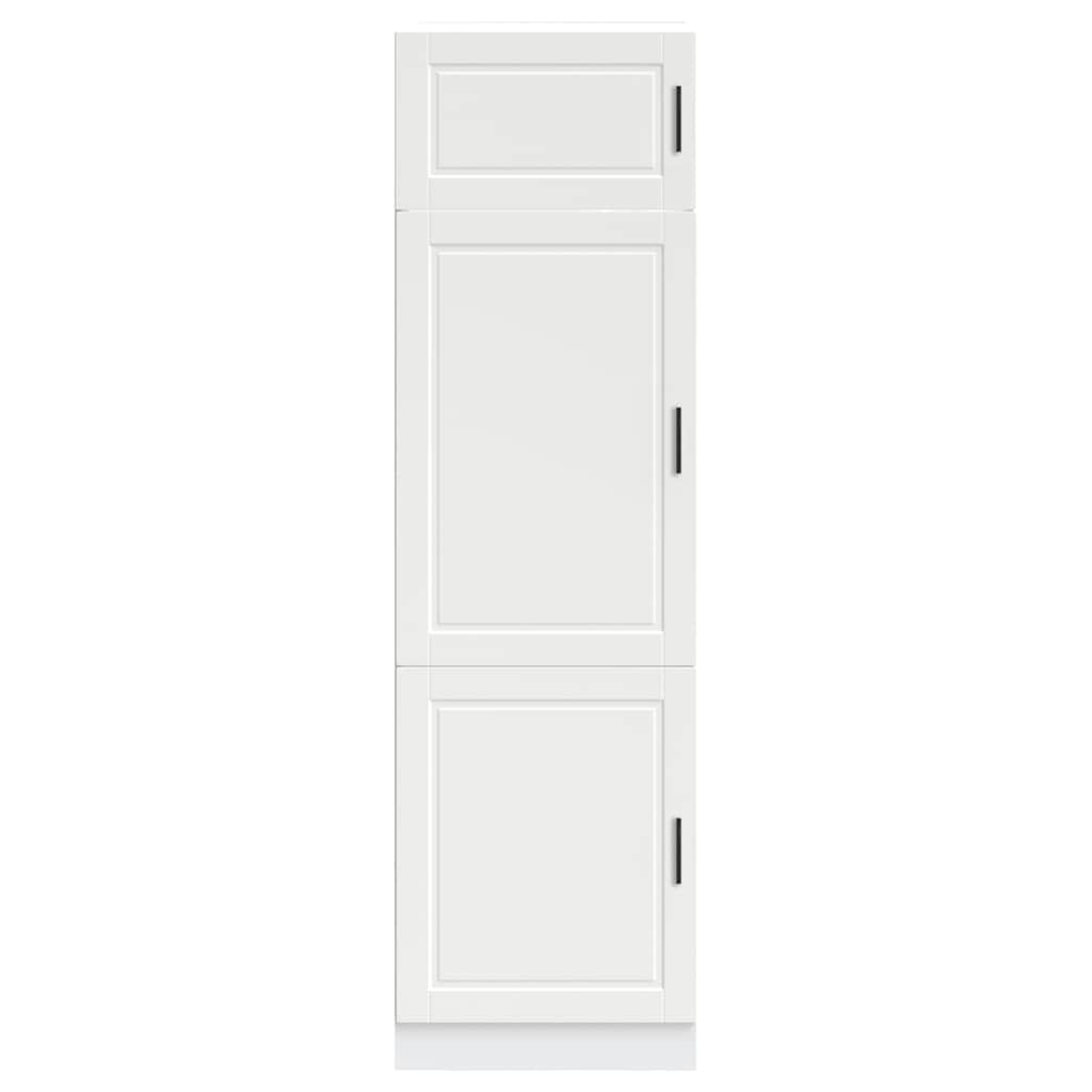 Keukenkast Porto bewerkt hout wit is nu te koop bij PeponiXL, paradijselijk wonen!