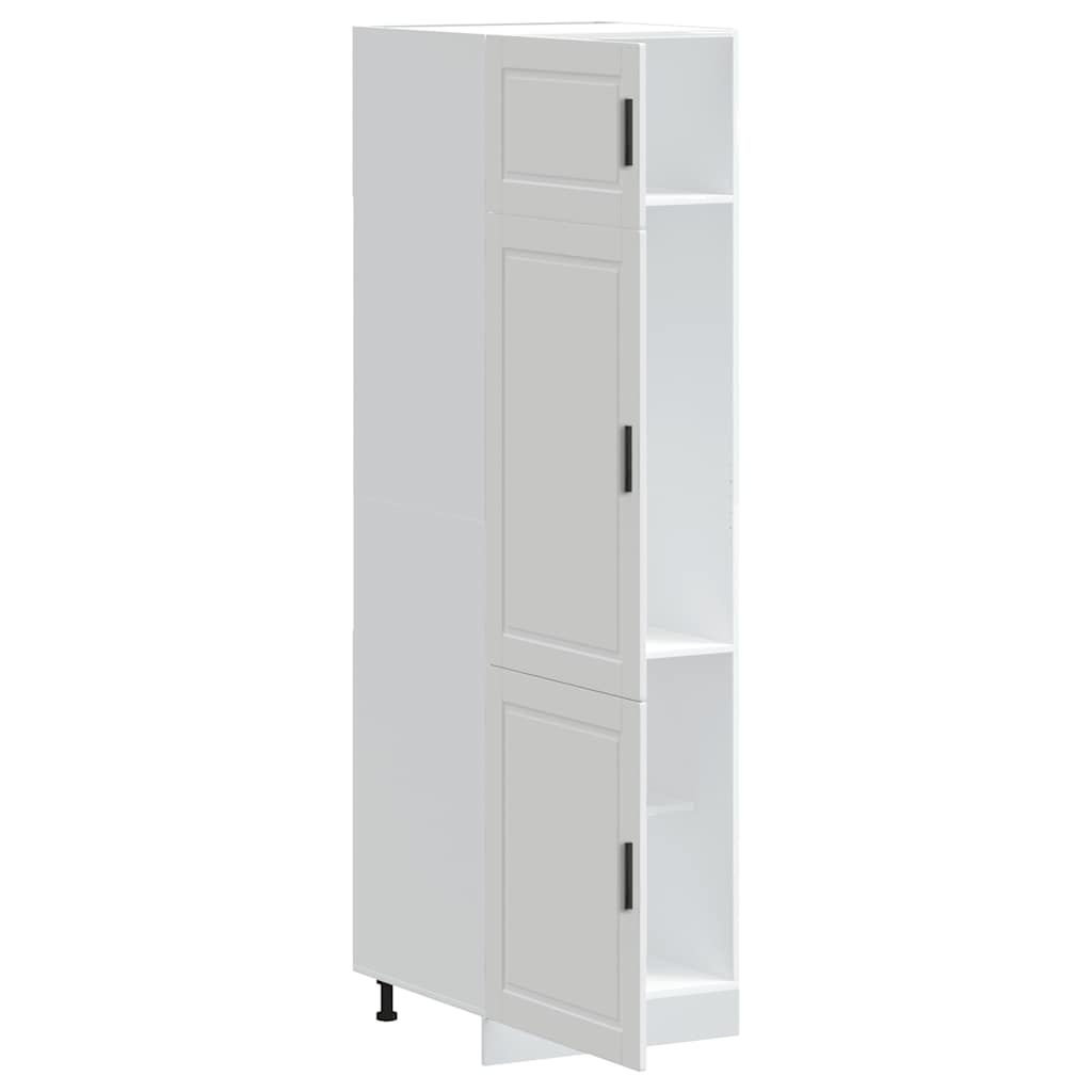 Keukenkast Porto bewerkt hout wit is nu te koop bij PeponiXL, paradijselijk wonen!