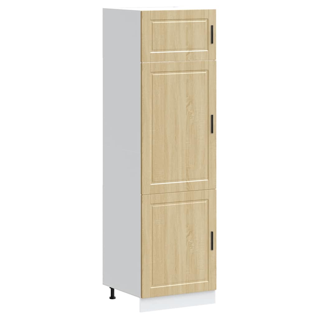 Keukenkast Porto bewerkt hout sonoma eikenkleurig is nu te koop bij PeponiXL, paradijselijk wonen!
